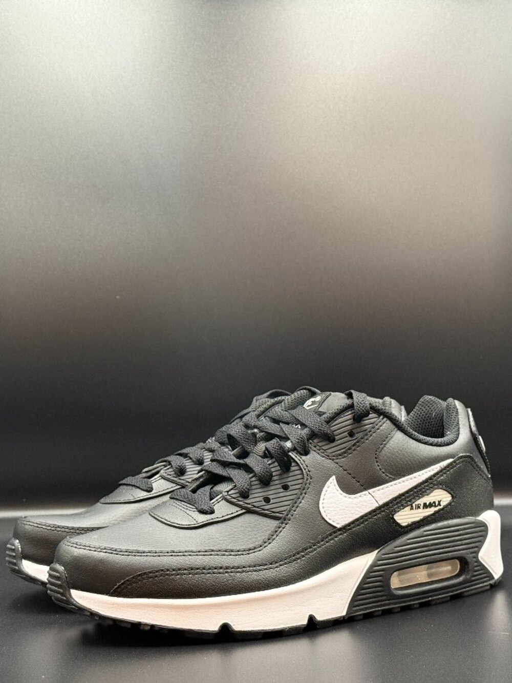 Nike Air Max 90 LTR Black White New Big Kid Casual Sneaker GS 6.5Y/8W CD6864-010